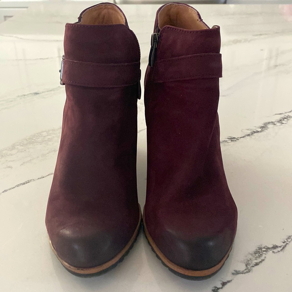 Caslon suede wedge heel bootie-size - size 11